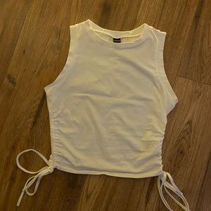 White crop top